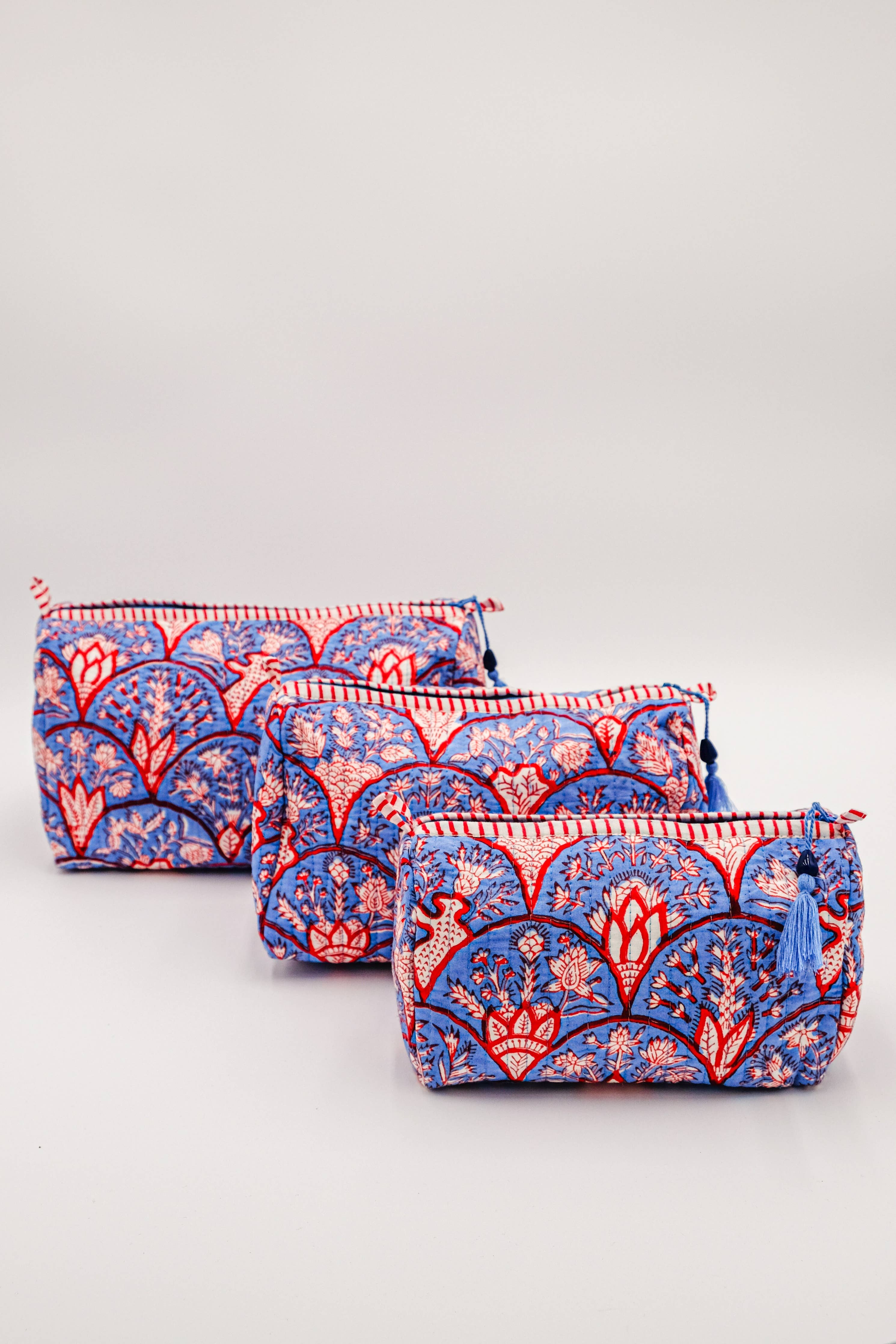 Blue Arch Toiletry Bag Trio - Image 3