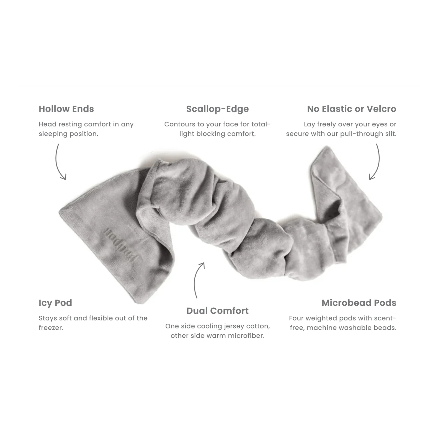 Blush Weighted Sleep Mask - Image 6