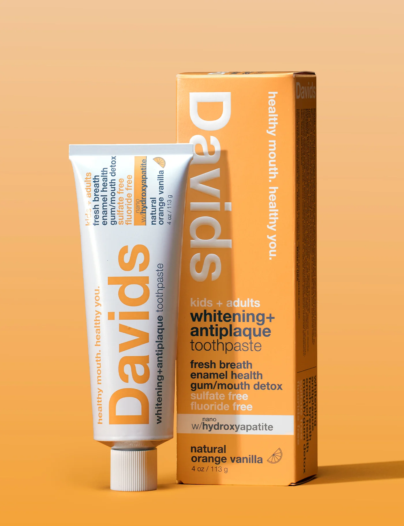 Kids +Adults nano-hydroxyapatite premium toothpaste  /  orange vanilla - Image 4