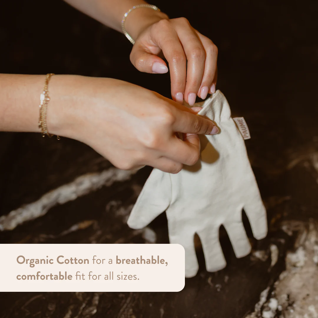 Organic Cotton Overnight Gloves - Image 4