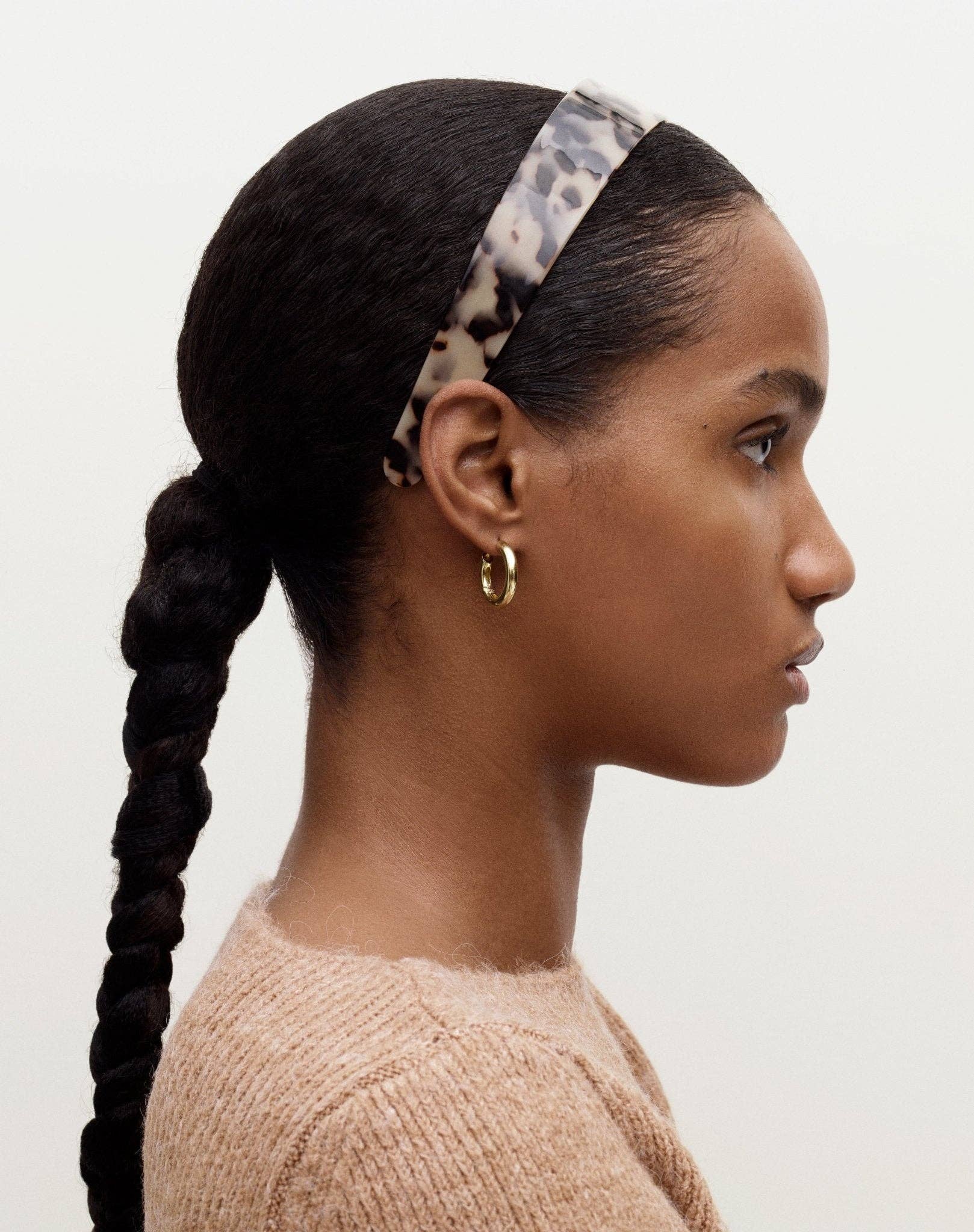Petite Wavy Hoops in Gold - Image 4