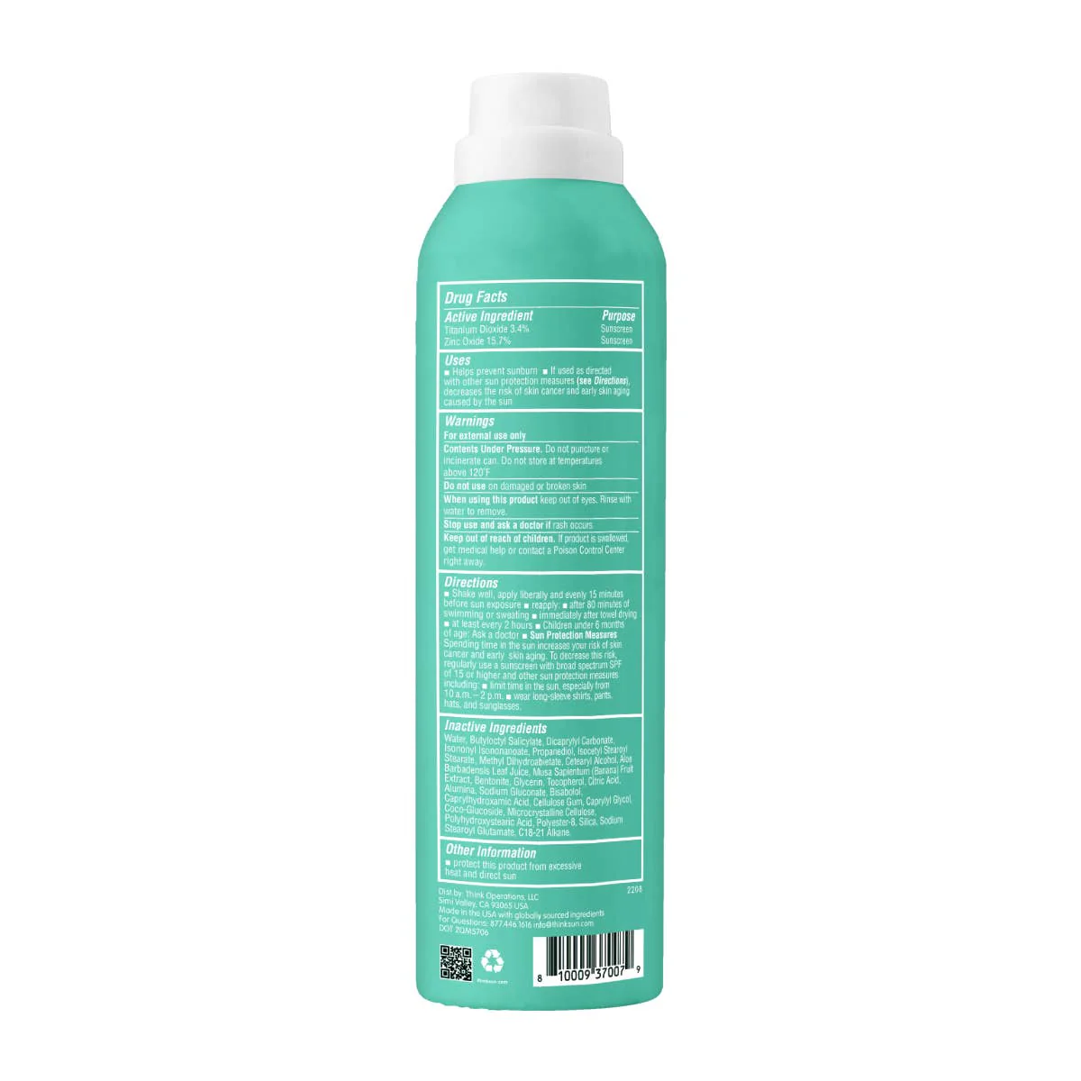 Think Kids SPF 50 All Sheer Mineral Sunscreen Spray - Image 4